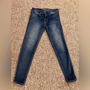 American Eagle Blue Skinny Jeans